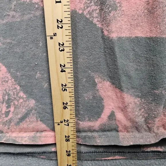 Crunch Fitness Shirt Mens 2XL Acid Wash Bleach Grey - Picture 3 of 5